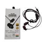 JINETO Cobra Series Wired Earphones – Hi-Res Audio with Mic (CB-108)