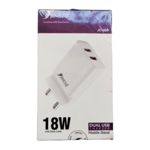 JINETO 18W Dual USB Mobile Charger with Cable (JC-005)